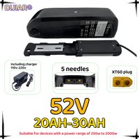 AliExpress DIJIAR 52V-30AH 5-pin 18650 lithium-ion battery Hailong mountain bike, built-in BMS protection, discharge XT60, application 250-2000W