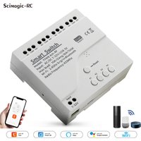 Tuya Commutateur de moteur WiFi intelligent, Commutateurs intelligents, APP télécommande, 5V, 12V, 24V, 220V Module de relais Pour la commande électrique des portes de garage et des lumières, Alexa
