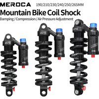 AliExpress MEROCA RCT2 Mountain Bike Spring Shock Absorber 190mm/210mm/230mm With Air Pressure/Damping Adjustment DH XM MTB Shock Absorbers