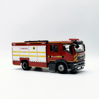Diecast 1/43 MAN Rescue Major Fire Engine Alloy Car Model Simulation Toy Collection Adult Gift Static Display Desktop Decoration image 4