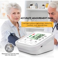 Medical Upper Arm Blood Pressure Monitor Digital Sphygmomanometer Accurate Automatic BP Meter Large Cuff for Elderly Home Use