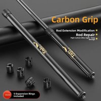 New Multi-Functional Carbon Fishing Rod Handle Extension Long Version Replaceable Fishing Rod Grip Outdoor Camping Travel Gear