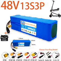 AliExpress EXALZ 48V E-Bike Battery 13S3P 100Ah 18650 Rechargeable Lithium Pack for Electric Scooter Bicycle 1000W BMS + 54.6V Charger