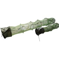 Fish Keep Net Stainless Steel Rings Waterproof Glue Coated Mesh Aluminum Alloy Fishing Cage for Live Fish Keeping Underwater