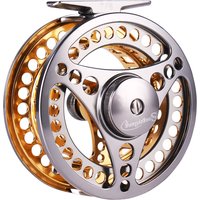 Sougayilang 5/6 7/8 WT Fly Reel Fly Fishing Reel High Strength Die Casting Aluminium Alloy Spool Large Arbor Fly Reels Fishing