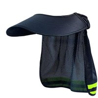 2025 Summer Sun Shade Safety Hard Hat Neck Shield Helmet Sun Shade Reflective Stripe Cap Cover for Construction Workers