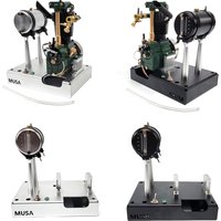 MUSA 7cc Four Stroke Single Cylinder Engine Model Air Cooled Gas Engine Model Modified Model Toy CNC Technology OHV FV1A