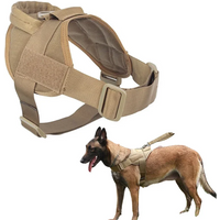 Tactical Big Dog Harness Chest Dog Vest German Shepherd Pet Pectoral Collar Nylon Adjustable Training For Medium Large Doggie