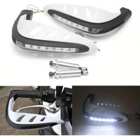 Motorcycle Hand Guard Shield Motorbike Turn Signal Lights Covers LED Flashing Protector Dirt Bike Enduro Handguard