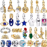 2026 NEW 925 Charms Football Castle Shell Beads Earring Ring Pendant Bracelets Necklaces Womens DIY Jewelry Gift