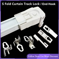 S Fold Curtain Loop Stop of Electric Curtain Track Universal Locking Clip End Hook for DT82/KT82 Gear Box Aqara Rail Accessories