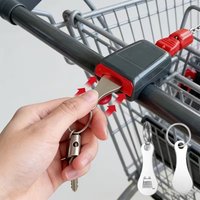 Supermarket Shopping Cart Token Keychain Set – Cart Token Tag, Key Charm, Backpack Accessory, Innovative Keychain