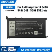 SKOWER YRDD6 11.4V 42Wh Laptop Battery For Dell Inspiron 14 5480 5482 5481 5485 5491 5591 5593 3583 3582 3493 3593 5584 5493