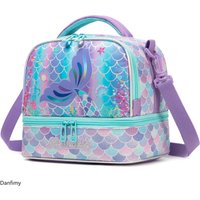 Kids Lunch Box for School Cute Insulated Lunch Bag with Strap Thermal Food Container for Girls Boys Portable Tote for Picnic