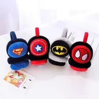 24 New Avengers Captain America Spider-Man Creative Ear Warmer Cartoon Children's Winter Warm Plush Outdoor Anti-freeze Earmuffs