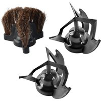 CAFEMASY Replacement Spare Part Brush Head and Coffee Cleaning Scrapers 51/53/58mm For QuinSpin Automatic Portafilter Cleaner
