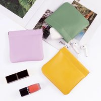 Lightweight Portable Makeup Storage Bag Auto Closure Travel Pouch Lipstick Key Earphone Data Cable Organizer Card Holder Wallet