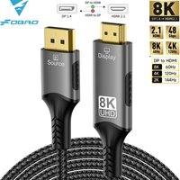 DisplayPort to HDMI-Compatible Cable DP1.4 to HDMI 2.1 Converter 8K@60Hz 4K@120Hz HDR For Desktop Laptop PC TV Monitor Projector