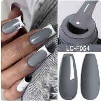 LILYCUTE Dark Grey Matte Color Series Gel Nail Polish Winter Long Lasting Full Coverage Manicure Soak Off Nails Art Gel Varnish