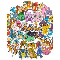 AliExpress TAKARA TOMY 10/30/50pcs Cartoon Anime Pokemon Pikachu Stickers Cute Graffiti Decals Decoration DIY Skateboard Phone Bike Sticker Fun for Toy