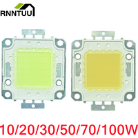 10/20/30/50/70/100W DC 12V 36V COB Module LED Chip Diodes Lamp Bulb for Outdoor Focus Spotlight Garden Integrated Light Beads