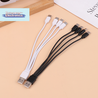 【4 In 1 USB C Charger Cable 20cm 4 Ports USB Splitter Charging Cable Type C Connector For Cellphones Smartphone Tablet】