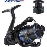 MIFINE-Carbon Tech 201g super Lightweight Spinning Reels, 7 + 1BB, Rigid CNC Aluminum Spool, freshwater sea fishing tackle