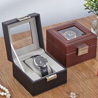 NEW Watch Box 1 Slots Leather Watch Travel Storage Box Display Storage Case For Men's and Women's Portable Watch Travel Box