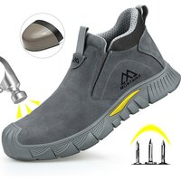 Electric Welder Safety Boots Men Anti Smashing Anti Piercing Work Protection Shoes Steel Toe Anti Scalding Shoe Sneakers