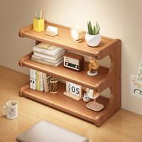 2/3 Tiers Desktop Storage Rack Compact Easy-to-assemble Desk Bookshelf Sturdy Multi-functional Simple Shoe Organizer Household