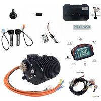QS 138 3000W V3 70H Mid drive Motor conversion kit with ND72450/ND72680 Controller DKD Display 110KPH for Electric Motorcycle