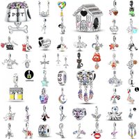 New 925 Silver Helicopter, Skating Shoes, Black Cat Charm Dream Catcher, Fit Original Bracelet, DIY Charm Women's Jewelry