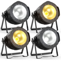 Datewink 2/4Pcs 100W COB LED Par Licht Kühles & Warmweiß Bühnenbeleuchtung DMX Steuerung für DJ Disco Party Hochzeit Nachtclub Weihnachten