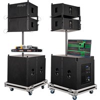 Hot Sale Professional Line Array Speaker Flight Case System Sound System Audio Outdoor Concert Stage Active Line Array Speakers