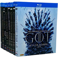Blu-ray Ultra HD TV Series Game of Thrones A Song of Ice and Fire Seasons 1-8 BD Discs 16 Discs