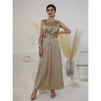 Sleeveless Vest Dress Muslim Women Abaya Underdress Solid Color Inner Underwear Long Dress Simple Ramadan Kaftan Arab Vestidos