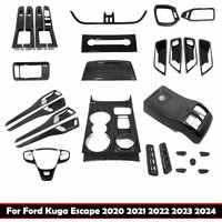 LHD For Ford Kuga Escape 2020-2022 2023 2024 Carbon Fiber Center Console windiw rise swtich panle Gear Shift Box Panel Cover T