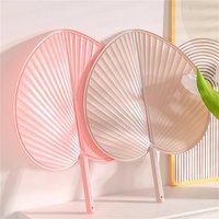 Artificial Woven Fan Palm Leaf Plastic Hand Fans Vintage Dried Fan For Wedding Party Summer Cooling Fan Home Decorations