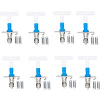 10/20 Set Rabbit Nipple Drinker Farm Animal Drinking Tools Rodent Automatic Galvanized Waterer Feeder Equipment with 8mm Hose