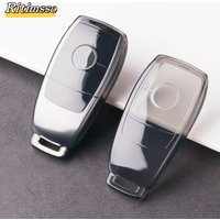 Transparent TPU Car Key Cover Case Shell Protective Bag For Mercedes Benz A E G GLS Class W177 W205 W213 W222 G63 X167 Maybach