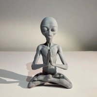 Meditation Alien Resin Room decoration Halloween home & garden Decorations Meditation Alien Garden Figures Yard & Garden Decors