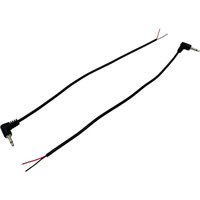 2pcs 3.5mm 1/8" Mono TS 2 Pole Male Jack to Bare Wire Audio Cable 90 Degree Right Angle Open End for Audio Equipment Repair