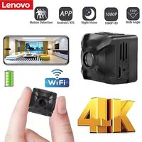 Lenovo-Kamera, Mini-WLAN-Kamera für zu Hause, vernetzt, mobile Fernbedienung, HD-Bewegungserkennung, lange Akkulaufzeit, Überwachungskameras für zu Ha