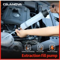 1.5L OilFluid Extractor Filling Oil Change Syringe Bottle Transfer Automotive Fuel Extraction Pump Oil Extractor Pump Hand Tool