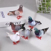 Imitation Animal Party Wedding Supply Photography Props Home Decoration Artificial Birds Simulation Grey Pigeon Dove Model