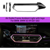 11 Colour Car LED Air Vent Ambient Light For BMW X3 G01 X4 G02 IX3 with logo Air Outlet Frame Ambient Light with logo