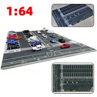 Architectural miniature diorama Pittsburgh Parking Lot Garage Display Base Stand Mat for Car Scale model kit 1/64