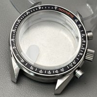 39,7mm VK63 Gehäuse, Mondmetallgehäuse, Chronographen-Lünette, VK63 Business-Uhr mit versiegeltem Gehäuseboden, Moon Watch Mission Moon Mod