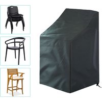 waterproof Chair Covers Patio Ottoman Seat Cover black 210D Oxford cloth Large Covers for Outdoor Patio Chairs Deep Seat