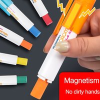 Magnetic Durable Chalk Holder Clip for Teacher Writing Drawing Not Dirty Hand Plastic Chalk Clip Extender School Office Supplies
